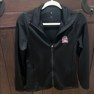 Antigua Black Bomber Jacket with Embroidered Griz Logo